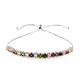 Fancy Tourmaline Silver Bracelet
