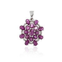 Mozambique Ruby Silver Pendant