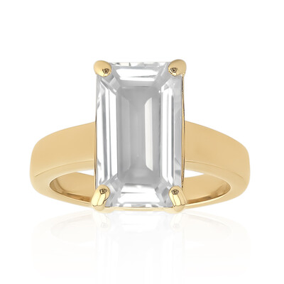 White Topaz Silver Ring