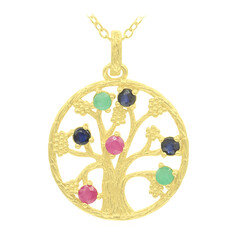 Blue Sapphire Silver Necklace