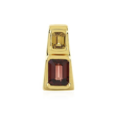 Mahogany Zircon Silver Pendant