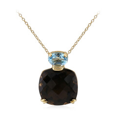 Smoky Quartz Silver Necklace
