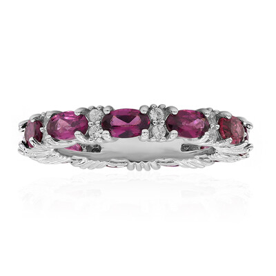 Rhodolite Silver Ring