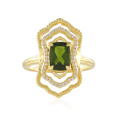 Russian Diopside Silver Ring