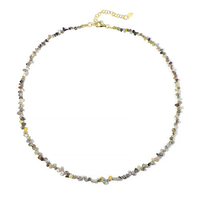Fancy Diamond Silver Necklace