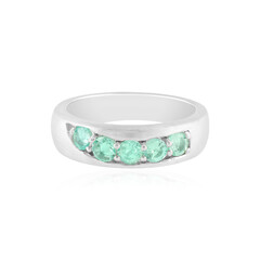 Colombian Emerald Silver Ring