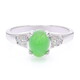 Imperial Chrysoprase Silver Ring
