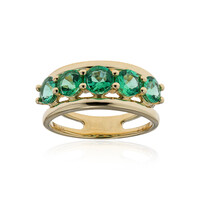 14K Muzo Colombian Emerald Gold Ring (de Melo)