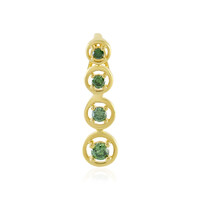 I4 Green Diamond Silver Pendant