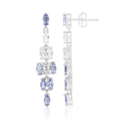 Tanzanite Silver Earrings