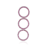 Rhodolite Silver Pendant