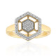 14K IF (D) Diamond Gold Ring (Annette)