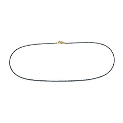 9K Blue Diamond Gold Necklace (CUSTODANA)