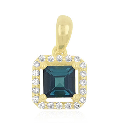 9K Brazilian Indicolite Gold Pendant