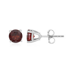 Mozambique Garnet Silver Earrings