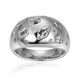 White Topaz Silver Ring (Adela Silber)