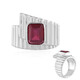 Madagascar Ruby Silver Ring (de Melo)