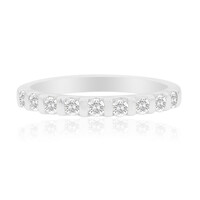 I1 (G) Diamond Silver Ring