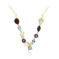 Garnet Silver Necklace