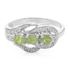 Cuprian Tourmaline Silver Ring