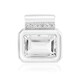 White Topaz Silver Pendant (MONOSONO COLLECTION)