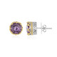 Rose de France Amethyst Silver Earrings (Dallas Prince Designs)