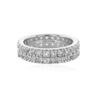 White Topaz Silver Ring