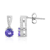Tanzanite Silver Earrings