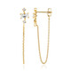 White Topaz Silver Earrings