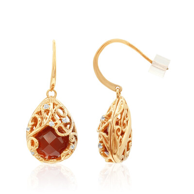 Carnelian Silver Earrings