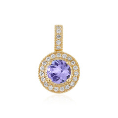 9K Unheated Tanzanite Gold Pendant