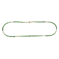 9K Tanzanian Tsavorite Gold Necklace (CUSTODANA)