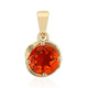 9K AAA Mexican Fire Opal Gold Pendant