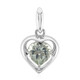 Green Amethyst Silver Pendant (Remy Rotenier)