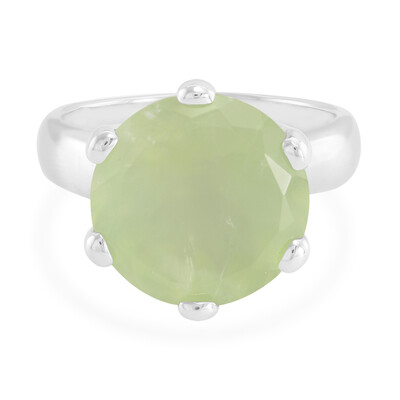 Prehnite Silver Ring