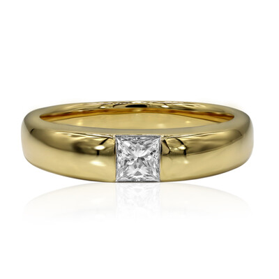 18K IF (D) Diamond Gold Ring (Annette)