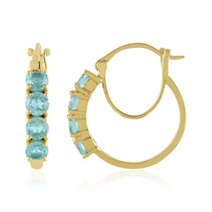 Blue Apatite Silver Earrings