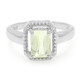 Canary Kunzite Silver Ring