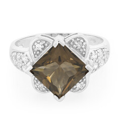 Smoky Quartz Silver Ring