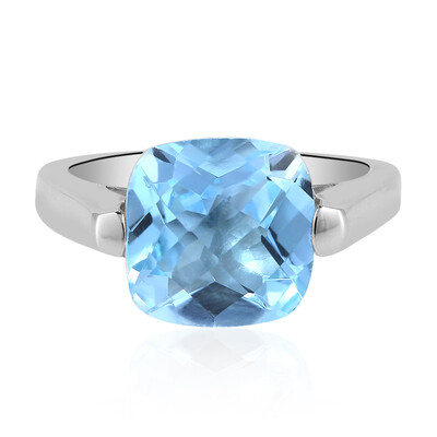 Sky Blue Topaz Silver Ring