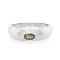 Cinnamon Zircon Silver Ring