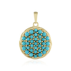 Sleeping Beauty Turquoise Silver Pendant