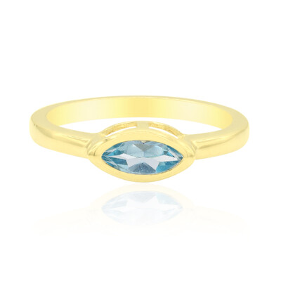 Swiss Blue Topaz Silver Ring