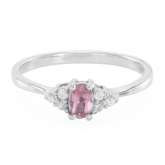 Pink Cuprian Tourmaline Silver Ring