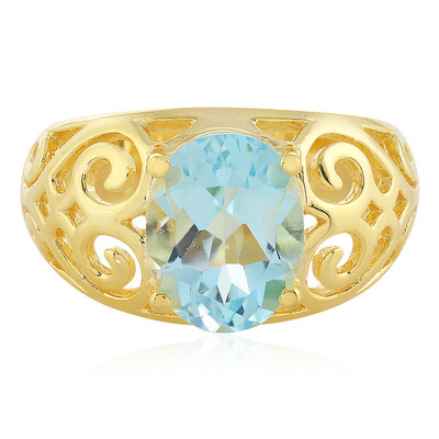 Sky Blue Topaz Silver Ring