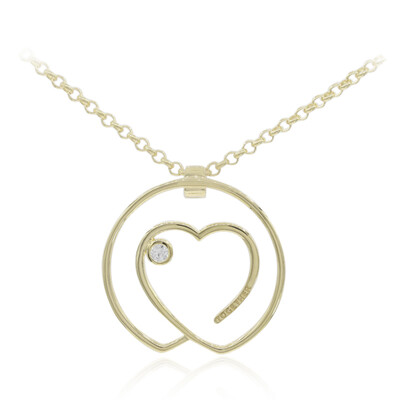 White Sapphire Silver Necklace