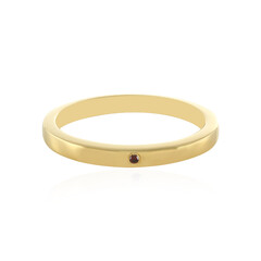 I3 Red Diamond Silver Ring