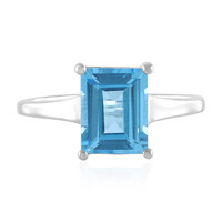 Swiss Blue Topaz Silver Ring
