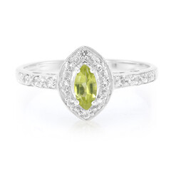 Manchurian Peridot Silver Ring