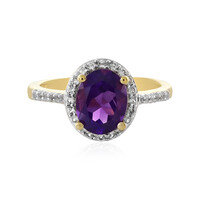 Zambian Amethyst Silver Ring